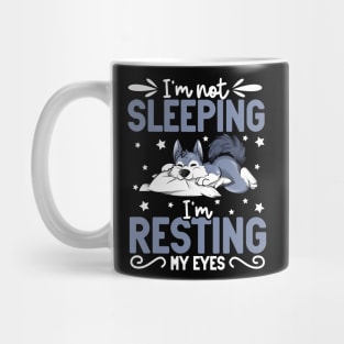 Wolf - I'm not sleeping I'm resting my eyes Mug